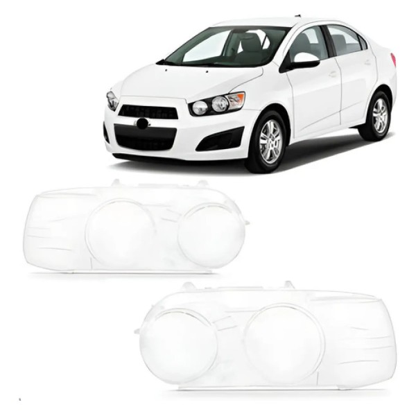Par Lente Farol Para Chevrolet Sonic 2012 Até 2015