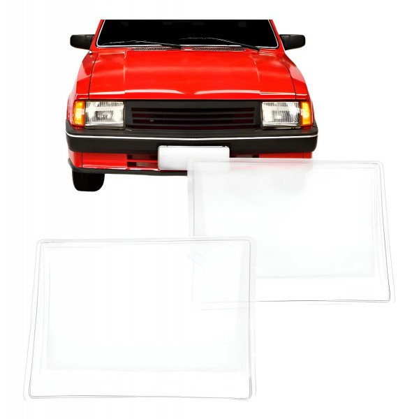 Par  De Lente Do Farol Chevette 1983 A 1996 Cristal