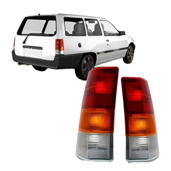 Par Lanterna Traseira Ipanema 1989 90 91 92 A 1998 Tricolor
