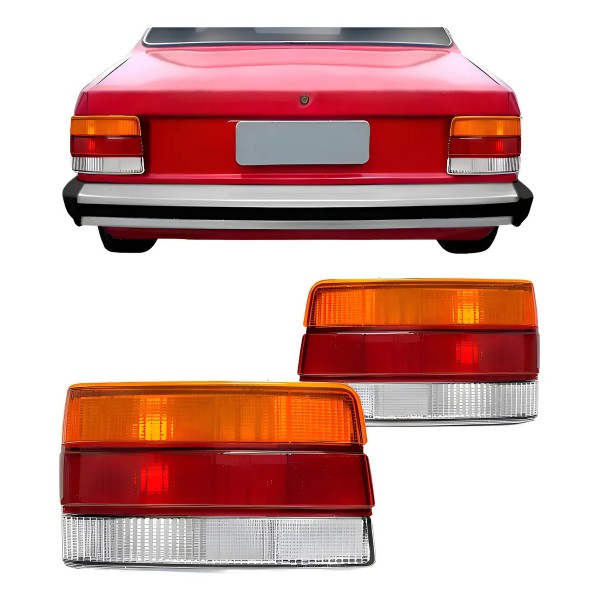 Jogo Sinaleira Traseira Chevette 1987 88 89 90/1996 Tricolor Ambos Lados Tricolor