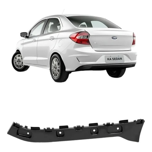 Suporte Guia Parachoque Traseiro Ka Sedan 2015 A 2022
