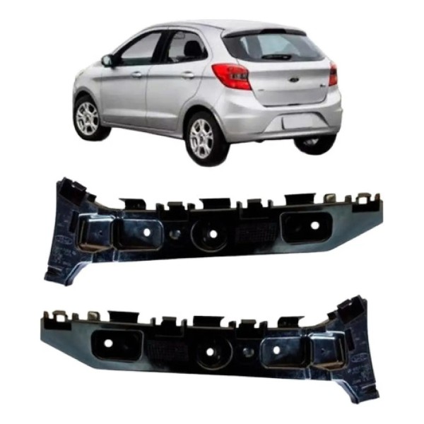 Par Suporte Guia Parachoque Traseiro Para Ford Ka 14 15 A 18