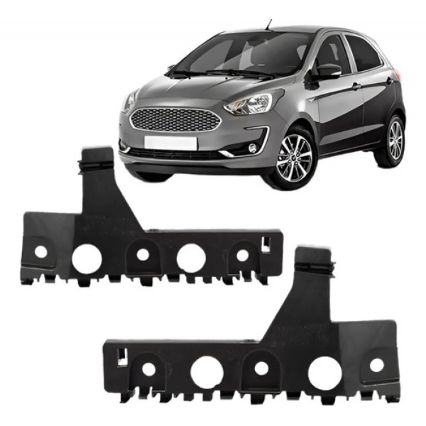 Par Suporte Guia Para Ford Ka 2019 A 2022 Parachoque Diant.