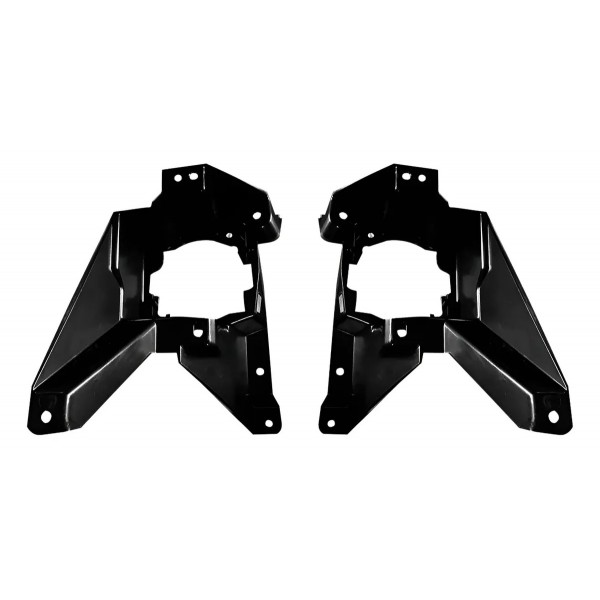 Par Suporte Farol Milha Auxiliar Fusion 2013 2014 2015 2016 Preto Ambos Os Lados