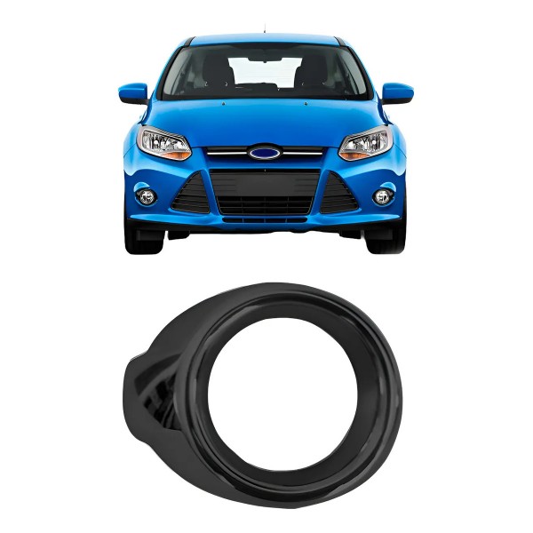 Suporte Farol Milha Auxiliar Focus 2014 A 2015 Preto