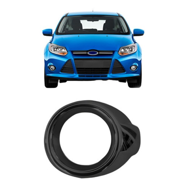 Suporte Farol Milha Auxiliar Focus 2014 A 2015 Preto