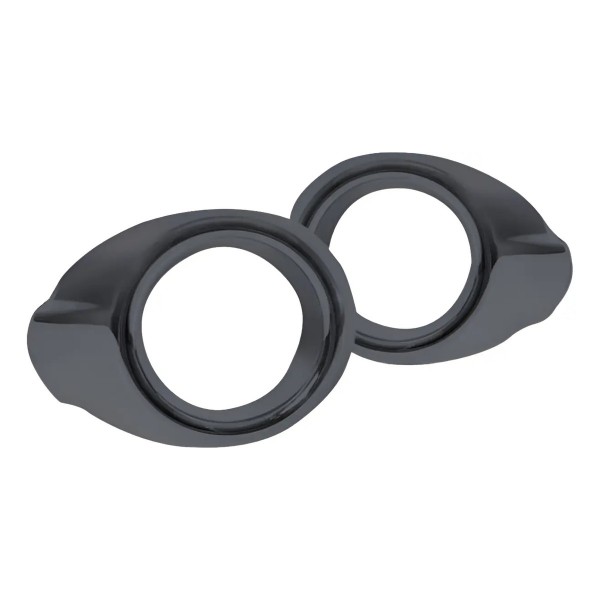 Par Suporte Farol Milha Auxiliar Focus 2014 A 2016 Preto Preto Ambos Os Lados