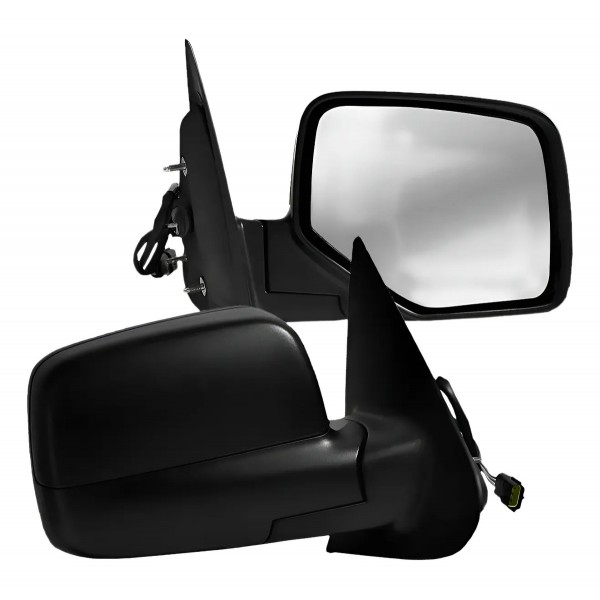 Par Retrovisor Ranger 2005 A 2009 Eletrico Preto Direito + Esquerdo