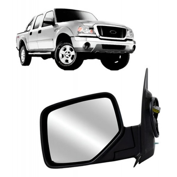 Retrovisor Ranger 2005 A 2009 Eletrico Capa Cromada