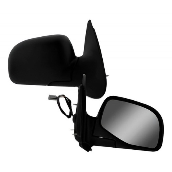 Par Retrovisor Ext Elétrico Preto Ranger 1998 A 2006 Preto