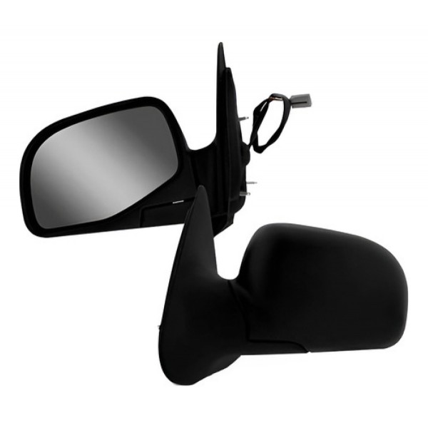 Par Retrovisor Ext Elétrico Preto Ranger 1998 A 2006 Preto