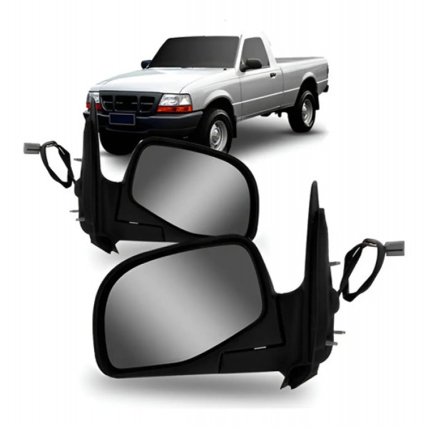 Par Retrovisor Ranger 1998 1999 2000 A 2006 Eletrico Preto