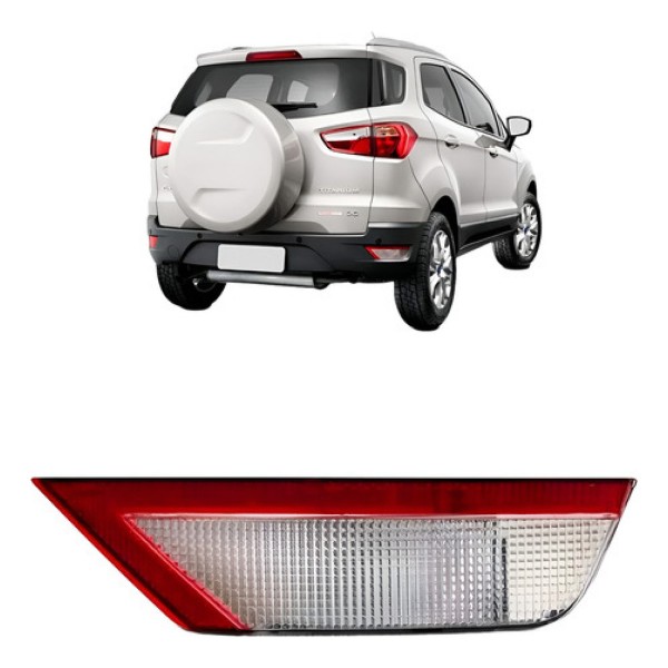 Refletor Parachoque Traseiro Ecosport 2013 A 2018 Bicolor