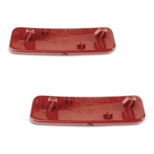 Par Refletor Parachoque Traseiro Bronco 2021 2022 Vermelho