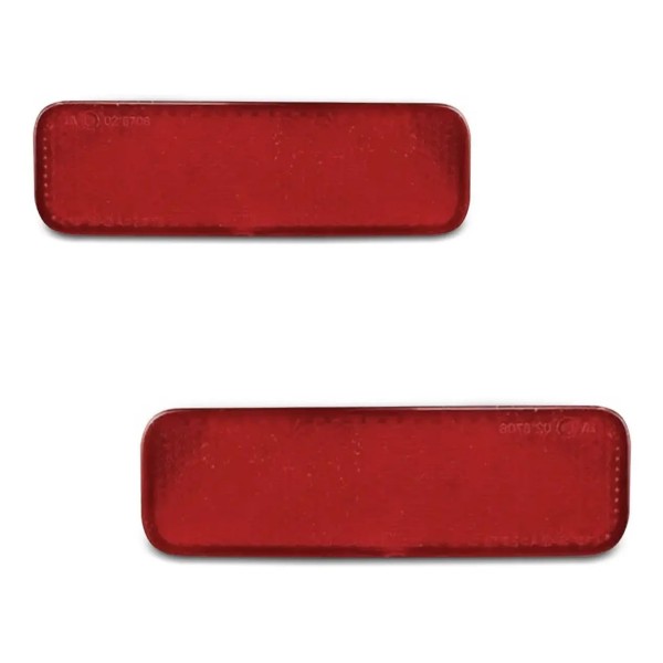 Par Refletor Parachoque Traseiro Bronco 2021 2022 Vermelho
