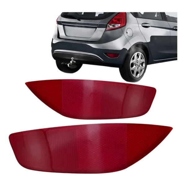 Refletor Traseiro New Fiesta 2011 A 2012 Hatch Promoção