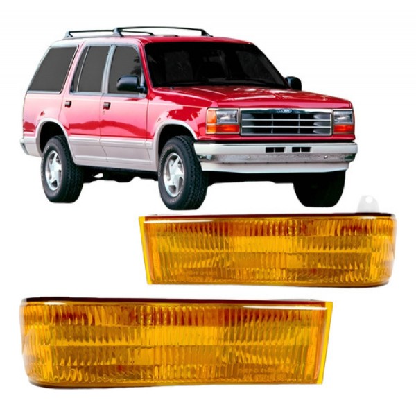 Pisca Lanterna Para Ford Explorer 91 92 93 94 Inferior Ambar