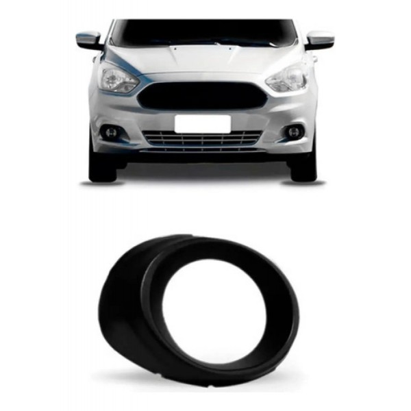 Moldura Milha Ka 2015 A 2017 C/furo Preto Modelo Original