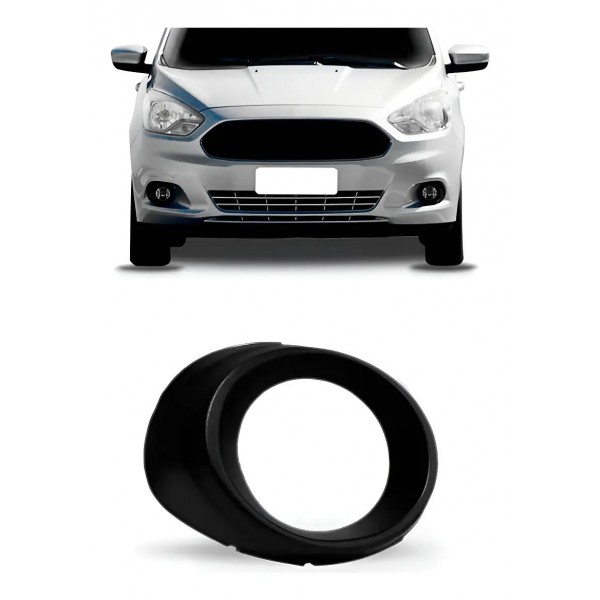 Moldura Milha Ka 2015 A 2017 C/furo Preto Modelo Original