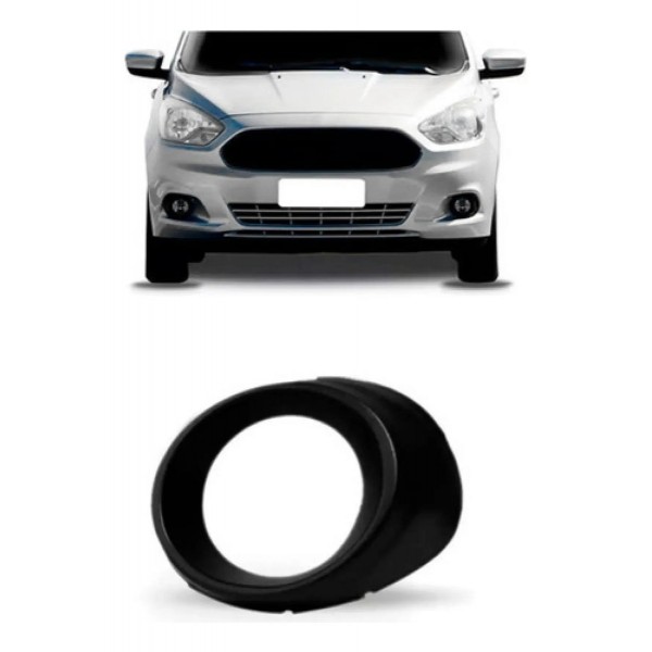 Moldura Milha Ka 2015 A 2017 C/furo Preto Modelo Original