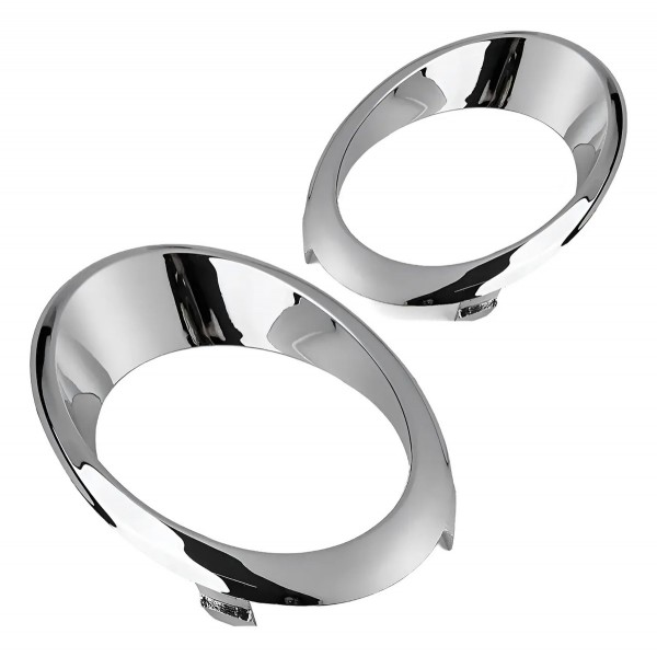 Par Moldura Farol Milha Auxiliar Fusion 13 14 15 16 Cromado Cromado Ambos Os Lados