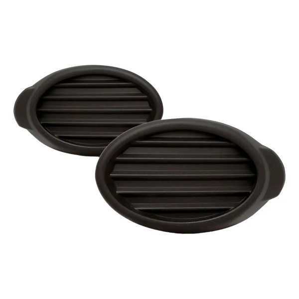 Par Moldura Farol Milha Focus 2014 2015 Sem Furo Preto