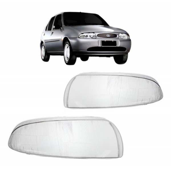 Lente Farolete Principal Ford Fiesta 1996 1997 1998