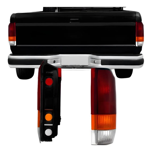Par Sinaleira Traseira Ford F1000 1993 1994 95 96 1997 1998 Ambos Lados Vermelho