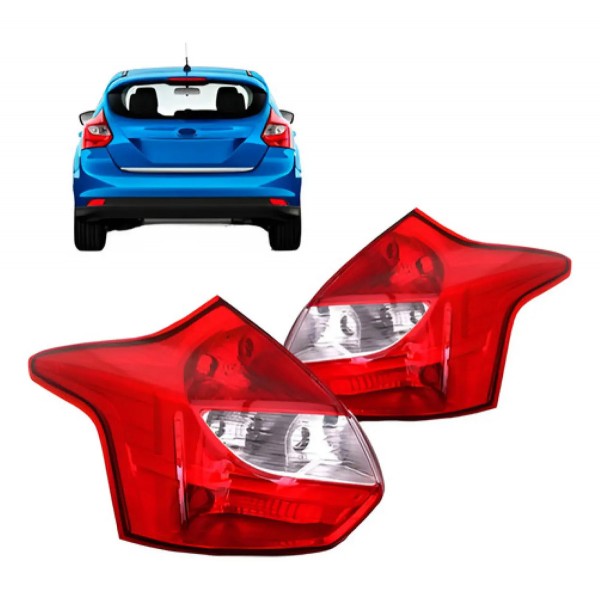 Par Lanterna Traseira Focus Hatch 2014 2015
