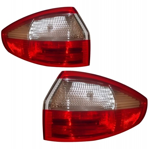 Par Lanterna Traseira New Fiesta 2014 2015 Sedan Tyc Ambos Lados Vermelho