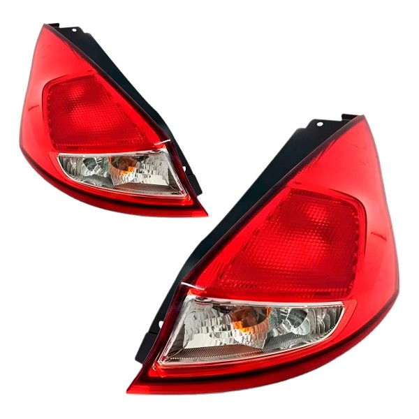 Par Lanterna Traseira New Fiesta Hatch 13 14 15 16 17 18 19 Ambos Lados Bicolor