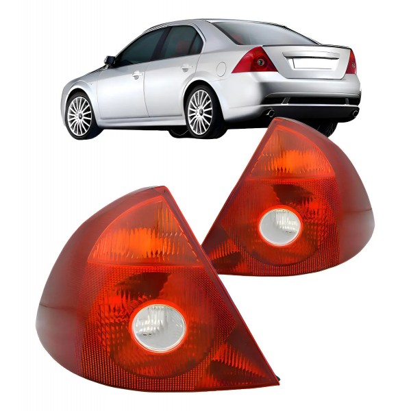Par Lanterna Traseira Para Ford Mondeo 2002 2003 Tricolor Ambos Lados Vermelho