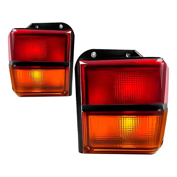 Par Lanterna Traseira Belina 83 84 85 86 87 88 A 91 Bicolor Ambos Lados Vermelho