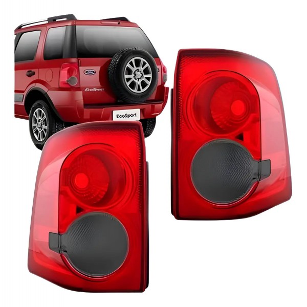 Par Lanterna Traseira Ecosport Fume 2007 2008 09 10 2011 Jcv