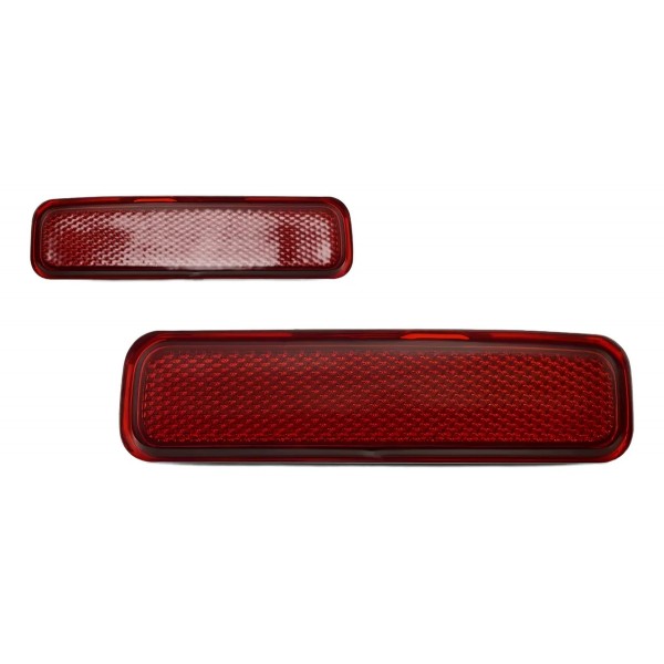 Par Lanterna Refletor Traseiro Fiesta Sedan 2010 2011 A 2014 Ambos Lados Vermelho