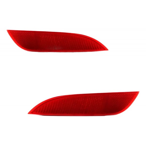 Par Refletor Parachoque Traseiro Focus 2014 2015 2016 2017 Vermelho