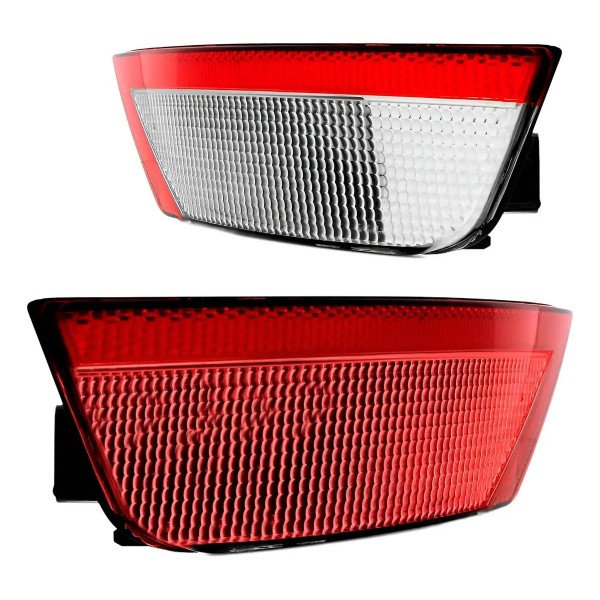 Par Lanterna Refletor Ford Focus 2008 2009 2010 2011 Ambos Lados Vermelho Cristal