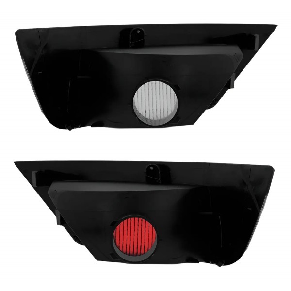 Par Sinaleira Refletor Ford Focus 2008 2009 2010 2011. Ambos Lados Vermelho Cristal