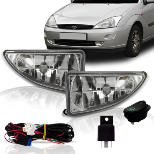 Kit Farol Milha Auxiliar Focus 1998 1999 2000 2001 2002
