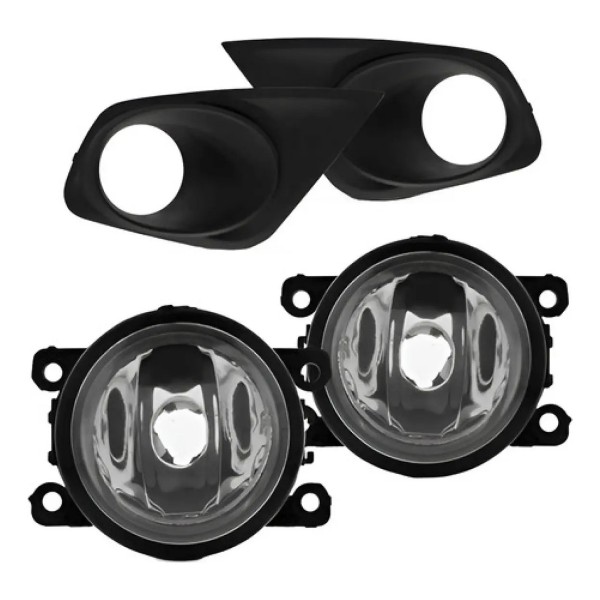 Kit Farol Milha Auxiliar Neblina Ka 2012 À 2014 Com Grade