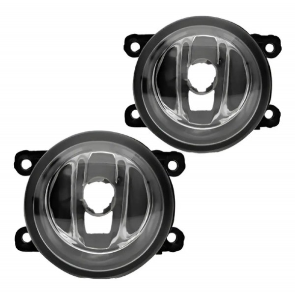 Kit Farol Milha Auxiliar Ecosport 2013 A 2017 Aro Cromado