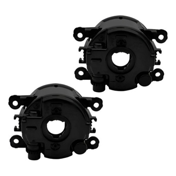 Kit Farol Milha Auxiliar Ecosport 2013 A 2017 Aro Cromado