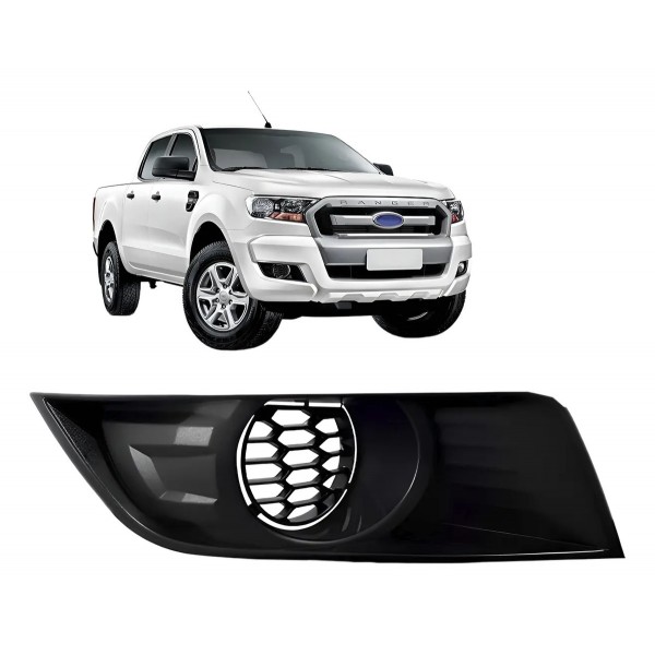 Moldura Milha S/ Furo Para Ford Ranger 2017 2018 2019