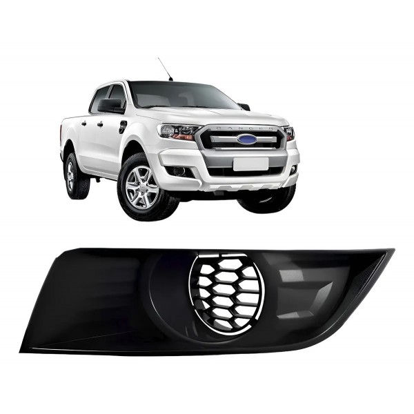 Moldura Milha S/ Furo Para Ford Ranger 2017 2018 2019