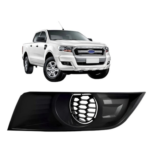 Moldura Milha S/ Furo Para Ford Ranger 2017 2018 2019