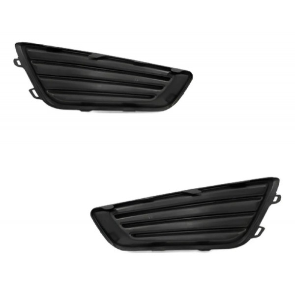 Par Grade Moldura Parachoque Focus S 2015 2016 2017 S/ Furo Preto