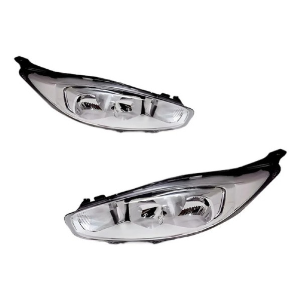 Par Farol Dianteiro Para Ford New Fiesta 2013 Até 2019