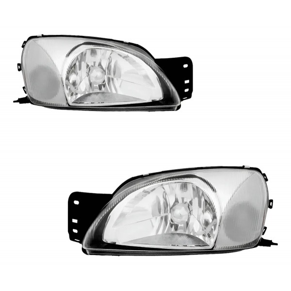 Par Farol Com Pisca Cristal Fiesta 2000 2001 2002 Direito