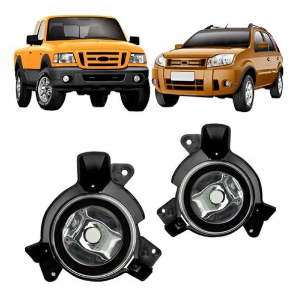 Par Farol Milha Auxiliar Ranger Ecosport 05 A 2009 C Suporte