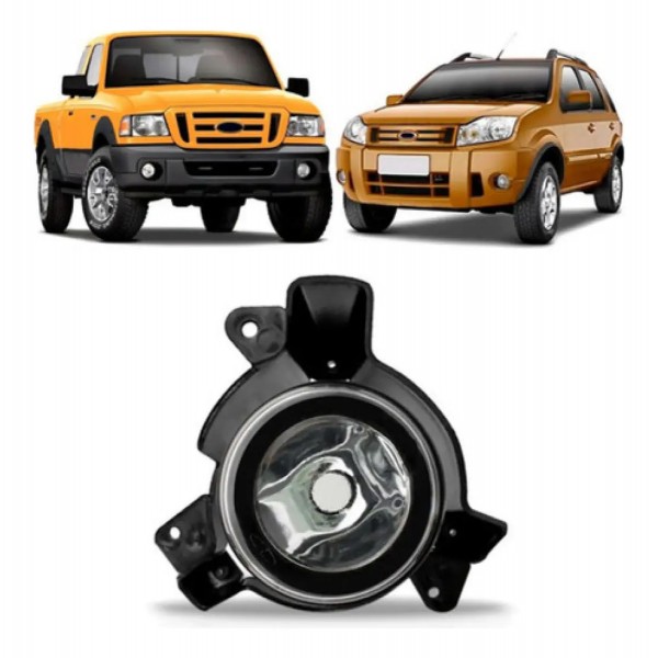 Farol Milha Auxiliar Ranger Ecosport 2005/2009 Com Suporte